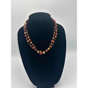 Jay King Carnelian Multi Strand Necklace Mixed Colors Beaded Style